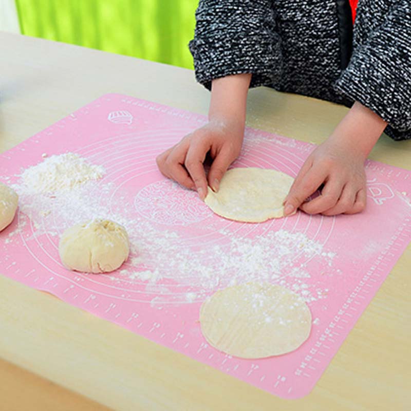 Mat Baking Silicone Baking Cake Dough Fondant Rolling Kneading Mat with Scale Cooking Plate Table Grill Pad Tools DC120