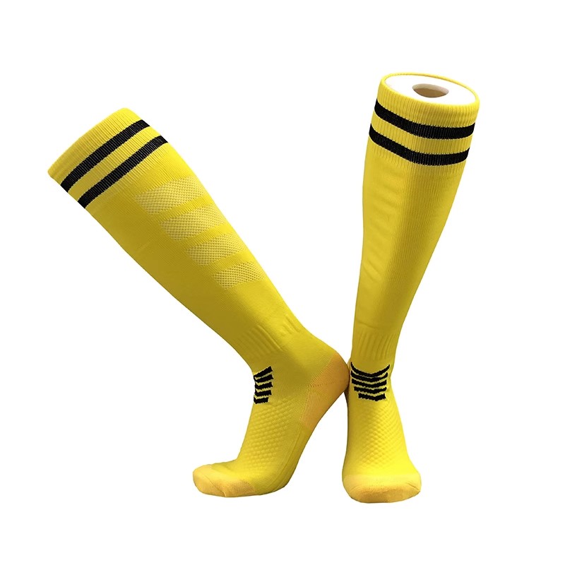 Calcetines de fútbol profesionales para niños y adultos, medias largas de entrenamiento hasta la rodilla, transpirables, de nailon: M / Transparente