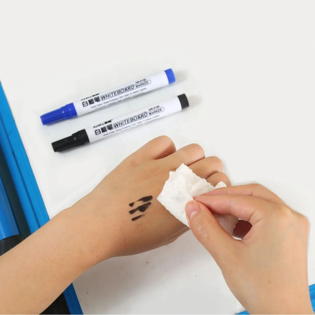 4/8 stuks zwarte uitwisbare whiteboard-pen, rood blauw af te vegen grote koppen, glazen notitiepen met grote capaciteit, whiteboard-markeerstift