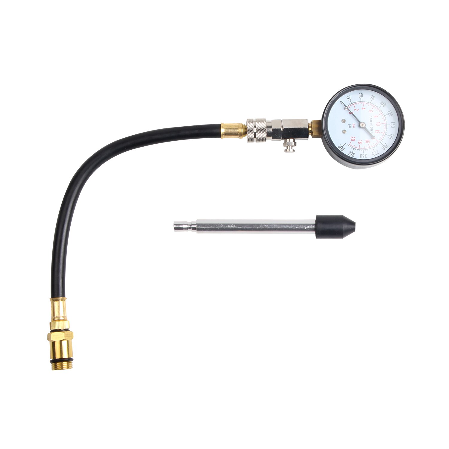 2pcs Petrol Engine Cylinder Compression Tester Kit Automotive Tool Gauge