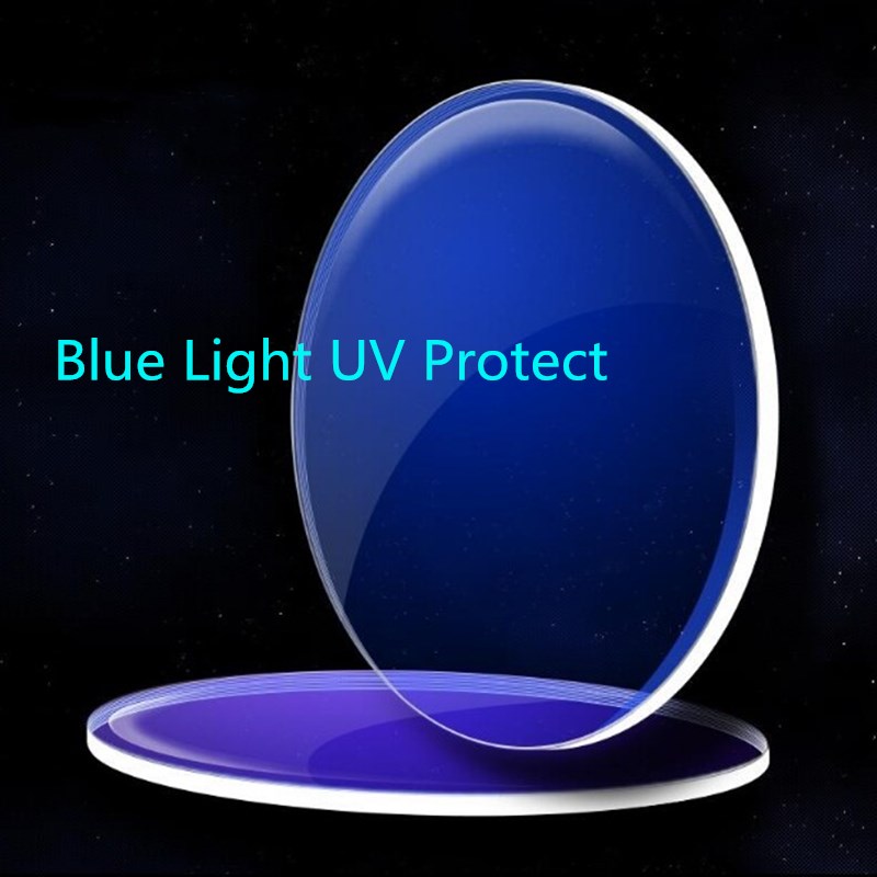 Blå stråle beskyttende harpiks linser 1.56 1.61 1.67 briller  uv400 lys strålingsbeskyttelse ridse nærsynethed astigmatisme læsning