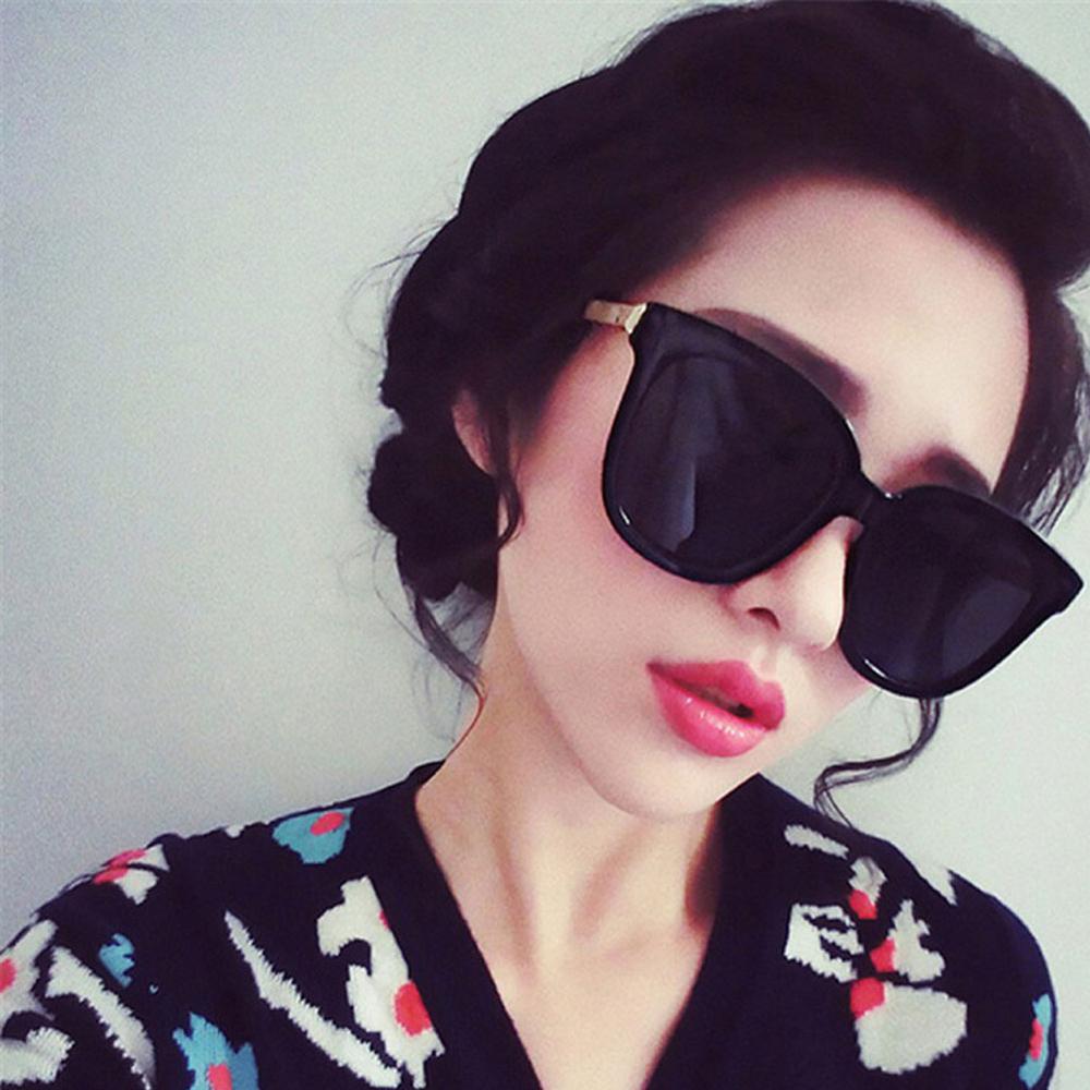 Korean Style Large Frame Square Sunglasses Fashionable Color Reflective Sunglasses