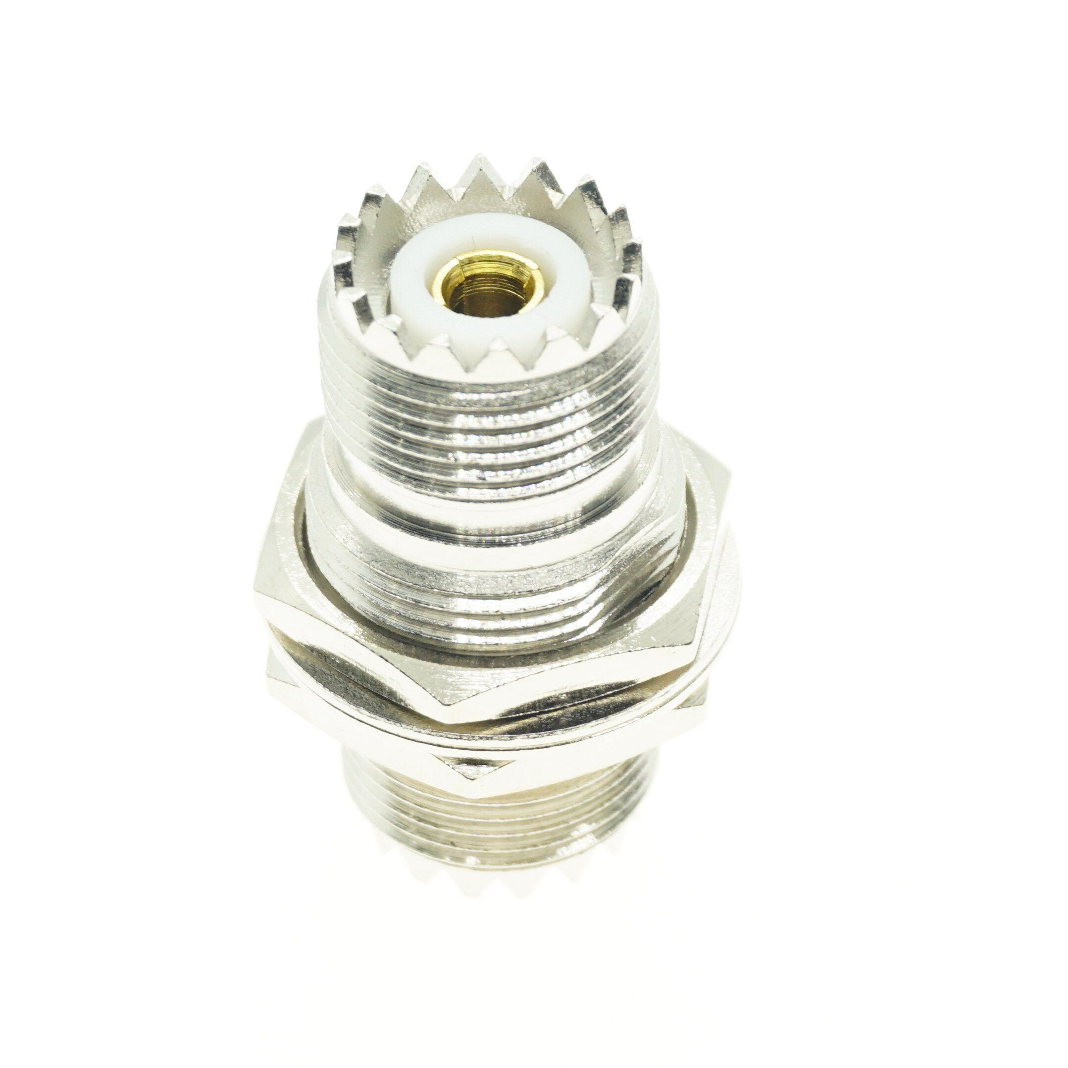 Uhf kvinnelig til uhf kvinnelig dobbel o-ring skottpanel monteringsmutterplugg uhf  pl259 so239 2 dobbelt hunnkontakt koaksial rf adaptere