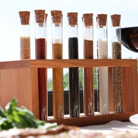 Spice Set Houten Standaard 12Pcs Glazen Pot Buis Spice Paddestoel Keuken Accessoires Kruidenrek Spice Jars Set Hout Spice container