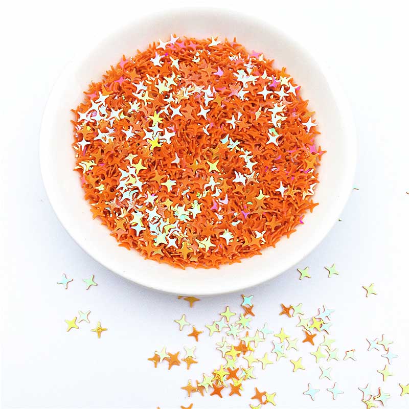 4 mm vierpuntige ster kruis ster pailletten pvc kristal modder flitsende nagels schoonheid make-up kralen bruiloft feest gooien confetti  jj350: 16