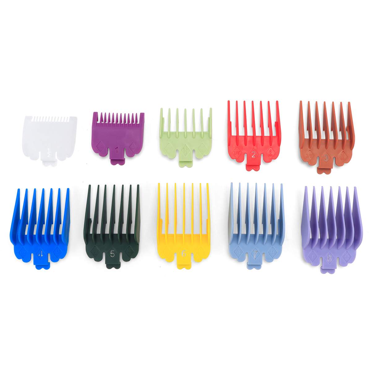 10 stuks Universele Tondeuse Guards Kapper Accessoires Professionele Trimmer Attachment Limiet Kammen Vervanging Guards Set: Default Title