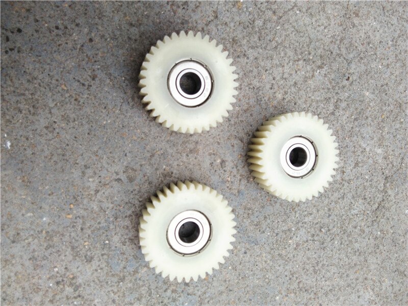 1 pz 36 denti ruota al litio bicicletta elettrica motore motore ingranaggio plastica Nylon ingranaggio 608Z cuscinetto 8MM diametro foro interno