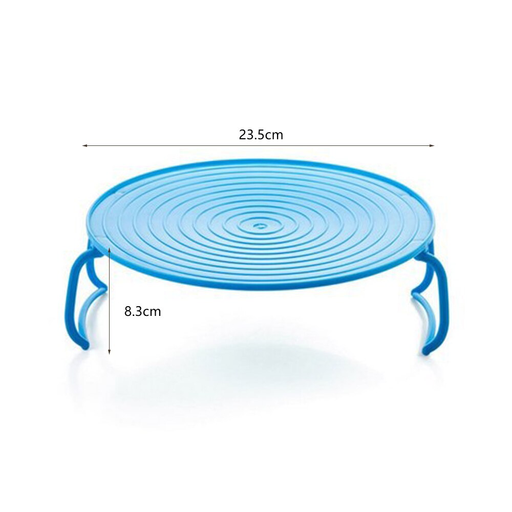 Support à Vapeur pour Four à Micro-ondes, Support de Cuisson à la Vapeur en Couches Plateau à Vapeur Multifonctionnel en Plastique avec Pieds Pliables pour Cuisine (Rouge