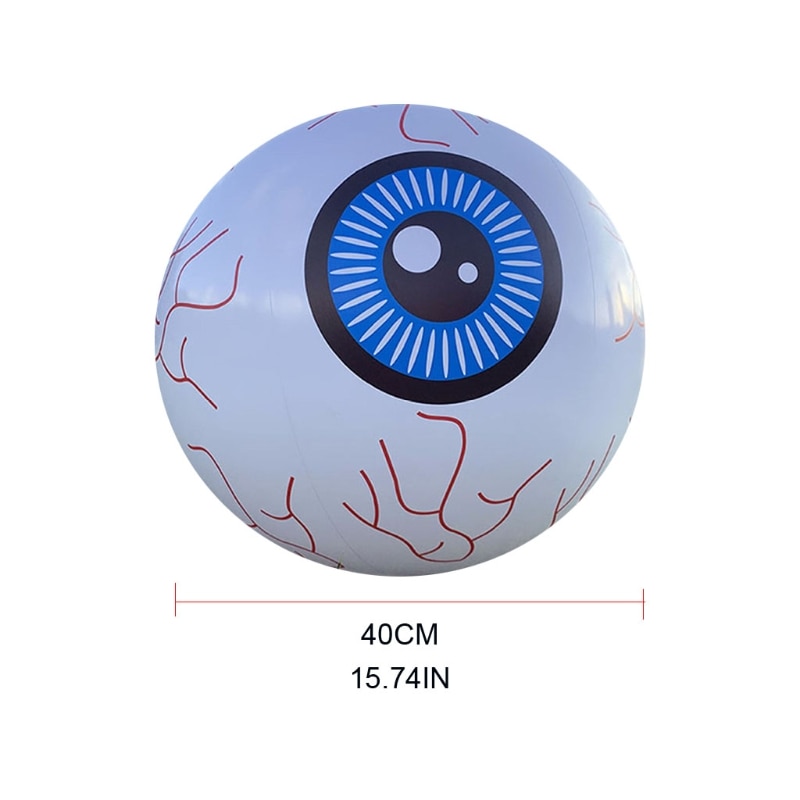 Telecomando gonfiabile di Halloween bulbo oculare luminoso a Led da 16 pollici cambia colore colorato per la festa di Halloween ma-gico