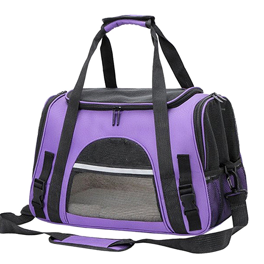 Pet Bag Bags Travel Cat Carrier Puppy Dog Mesh Multicolor Profession Products Outdoor Adjustable Nylon Box Activities Backpack: violet