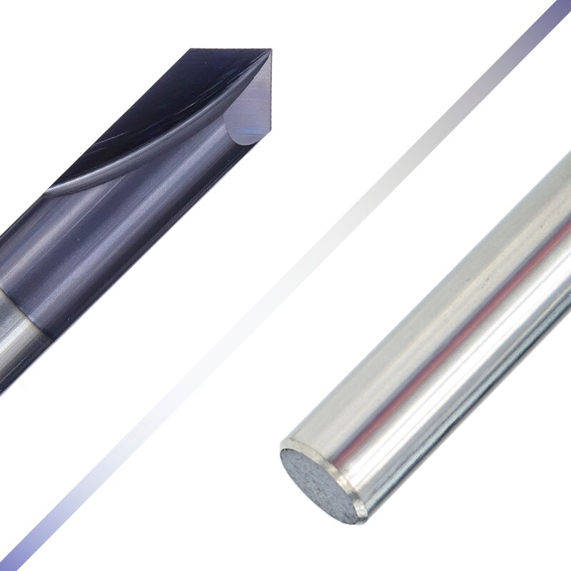 Chamfer End Mill 1pc 90 Degrees 2-12mm Chamfer Milling Cutter 2 Flutes Straight Chamfer Router Bit Carbide End Mill