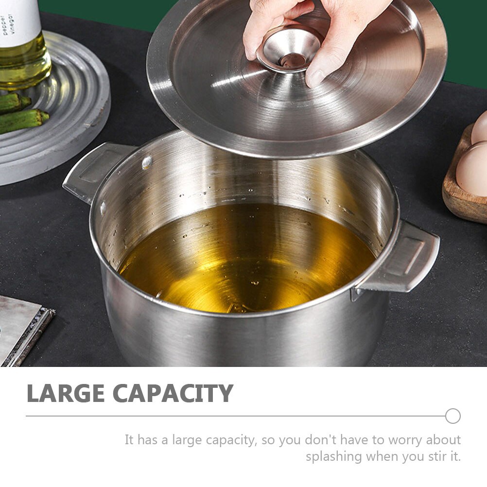 1 set of Kitchen Oil Container Restaurant Oil Basin Large Capacity Lard Oil Basin