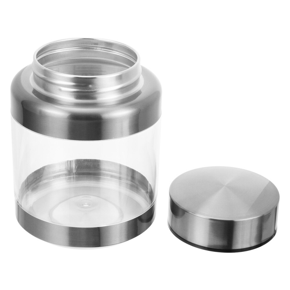 Stainless Steel Storage Jar Transparent Airtight Canister Empty Storage Tank