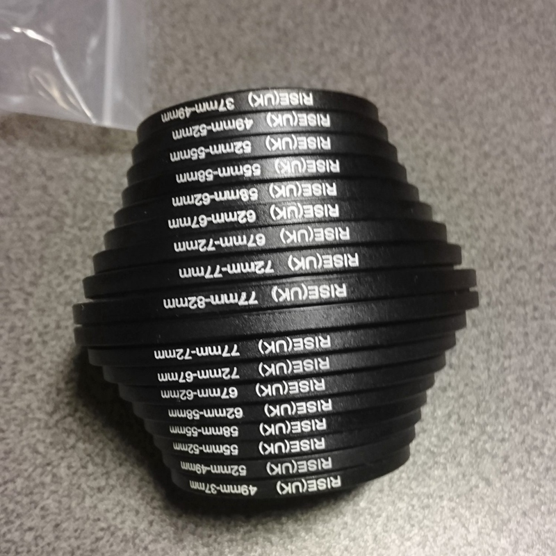 Rise-37 49 52 55 58 62 67 72 77 82 Mm Lens Slr Uv Polarisator Filter Digitale Overdracht ring Oplopend Loop Lens