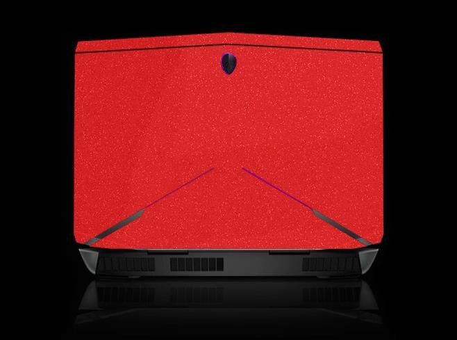 KH Laptop Brushed Glitter Sticker Skin Cover Protector for Alienware 13 R3 ALW13C 13.3-inch release: Red Glitter
