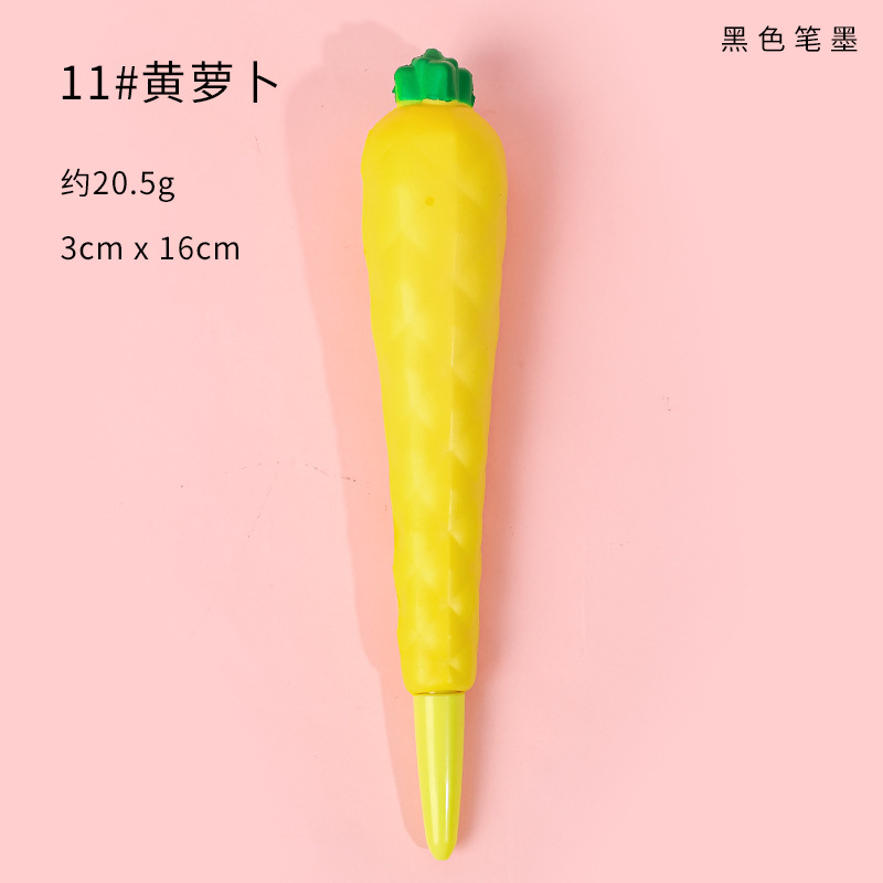 1Pcs Cute Soft Gel Pen Kawaii Decompression Pen Stationery Office School Supply Lovely Cartoon Pen Sponge Slow Rebound Gel Pen: Blue