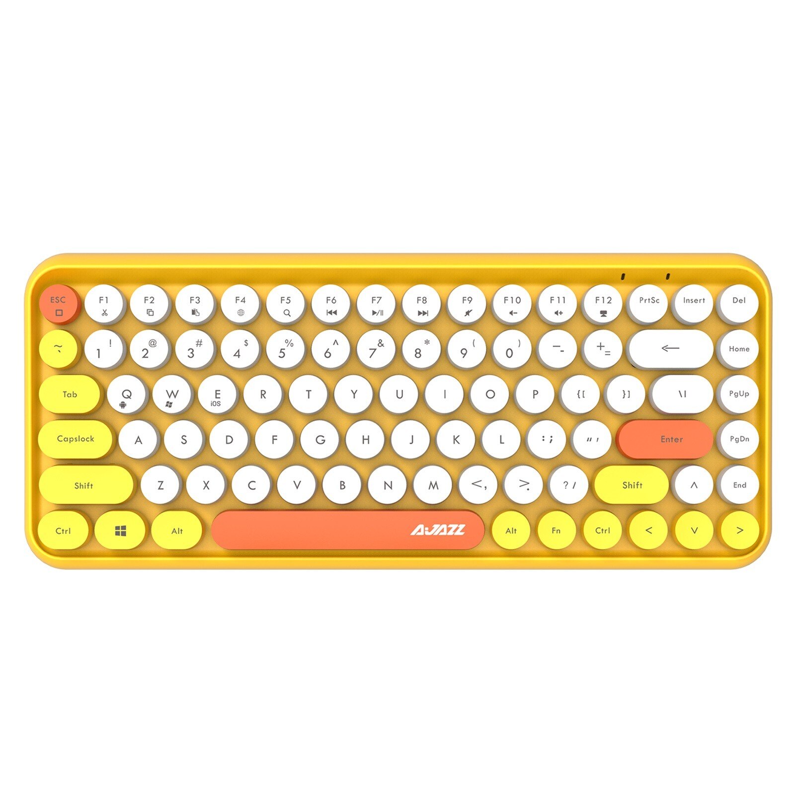Szybka dostawa 308i Bluetooth bezprzewodowa do gier klawiatura biurowa 84-klucz klasyczny okrągły klucz klawiatura Teclado Bluetooth: YE
