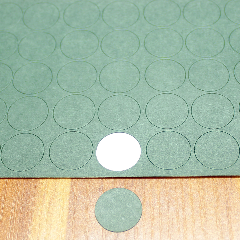 100pcs/lot 18650 lithium battery positive pole hollow negative pole solid highland barley paper insulation pad patch is sticky: army green