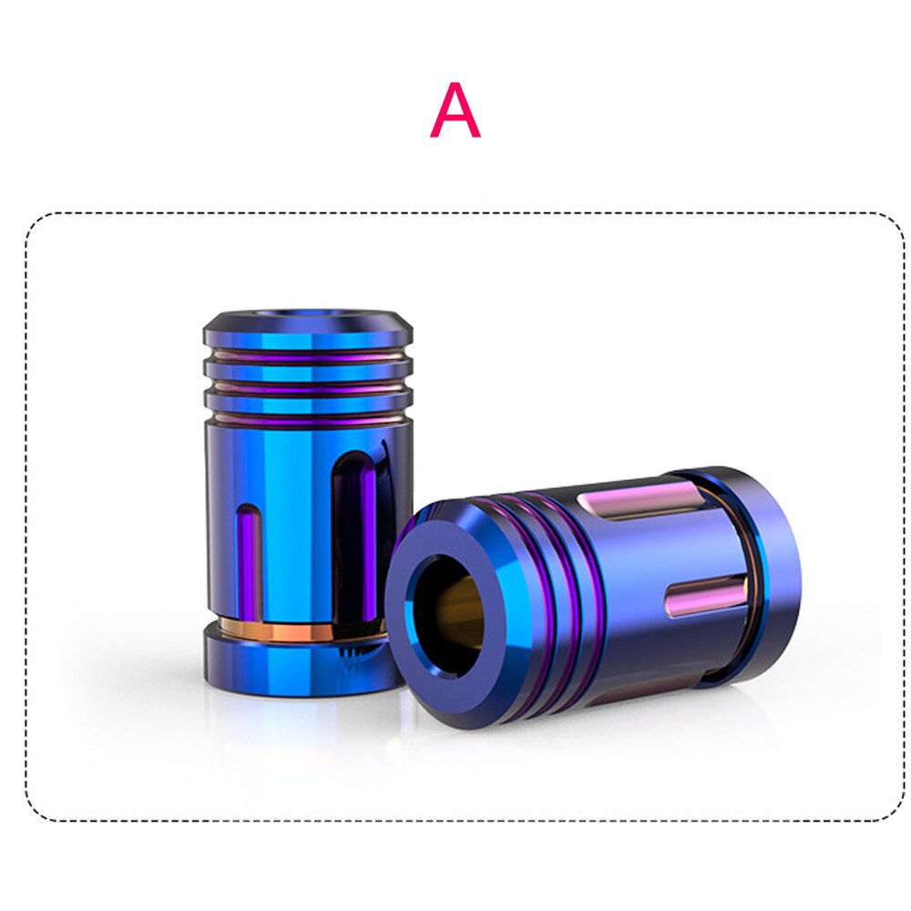 Tapones de aleación de aluminio para neumáticos, 2 uds., tapones de válvulas de coche de colores, metálicos, antipolvo: A