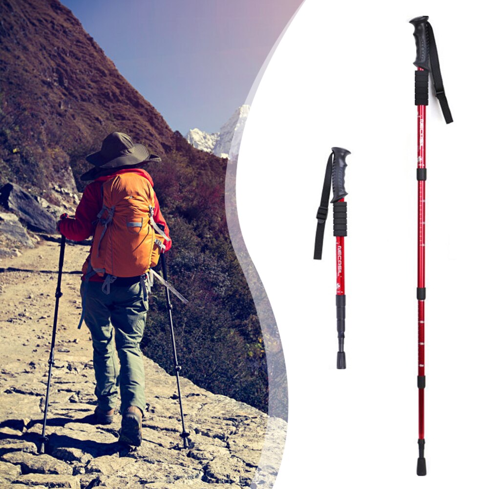 NECASIL G103, bastón de Trekking para escalada al aire libre, Kit de bastones para caminar de 4 secciones