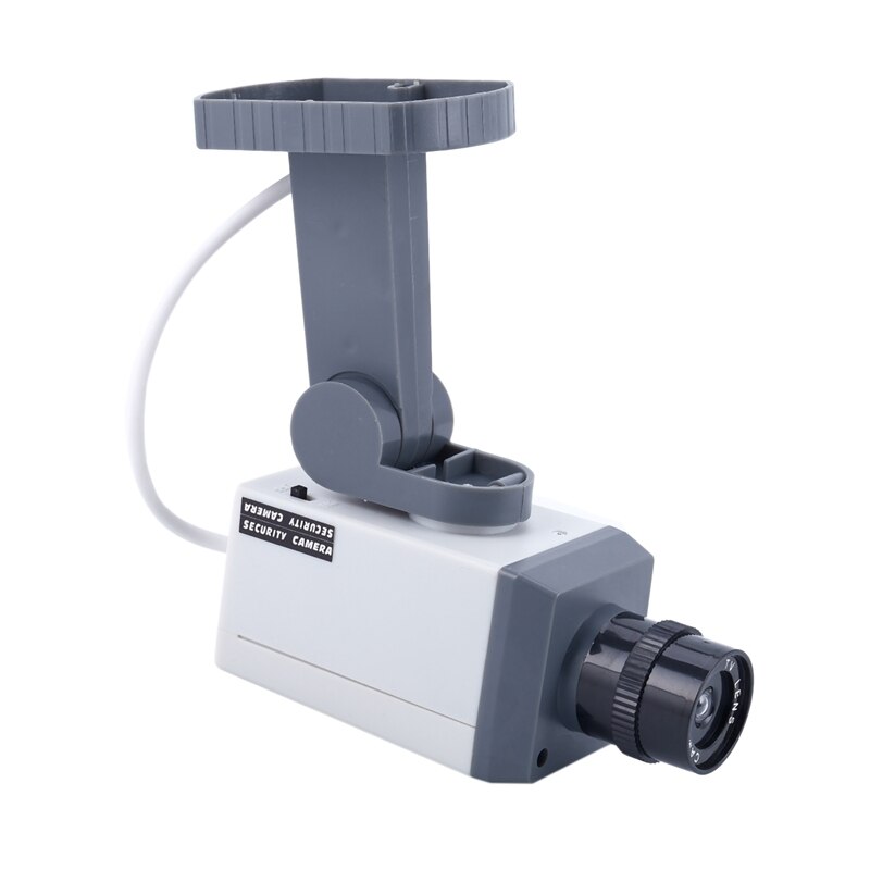 Di SICUREZZA fittizia LED FOTOCAMERA Girevole Motion Activated Luce-Potenza Della Batteria A Casa Falso