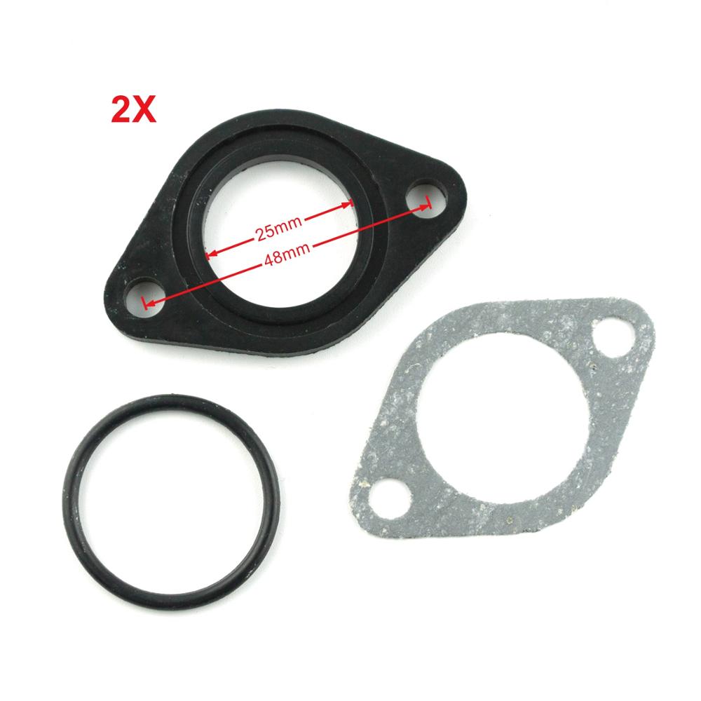 2 ensemble 25mm 26mm carburateur collecteur tuyau d'admission joint joint d'espacement pour chinois 110cc 125cc 140cc moteur XR CRF KLX Pit Dirt Bike