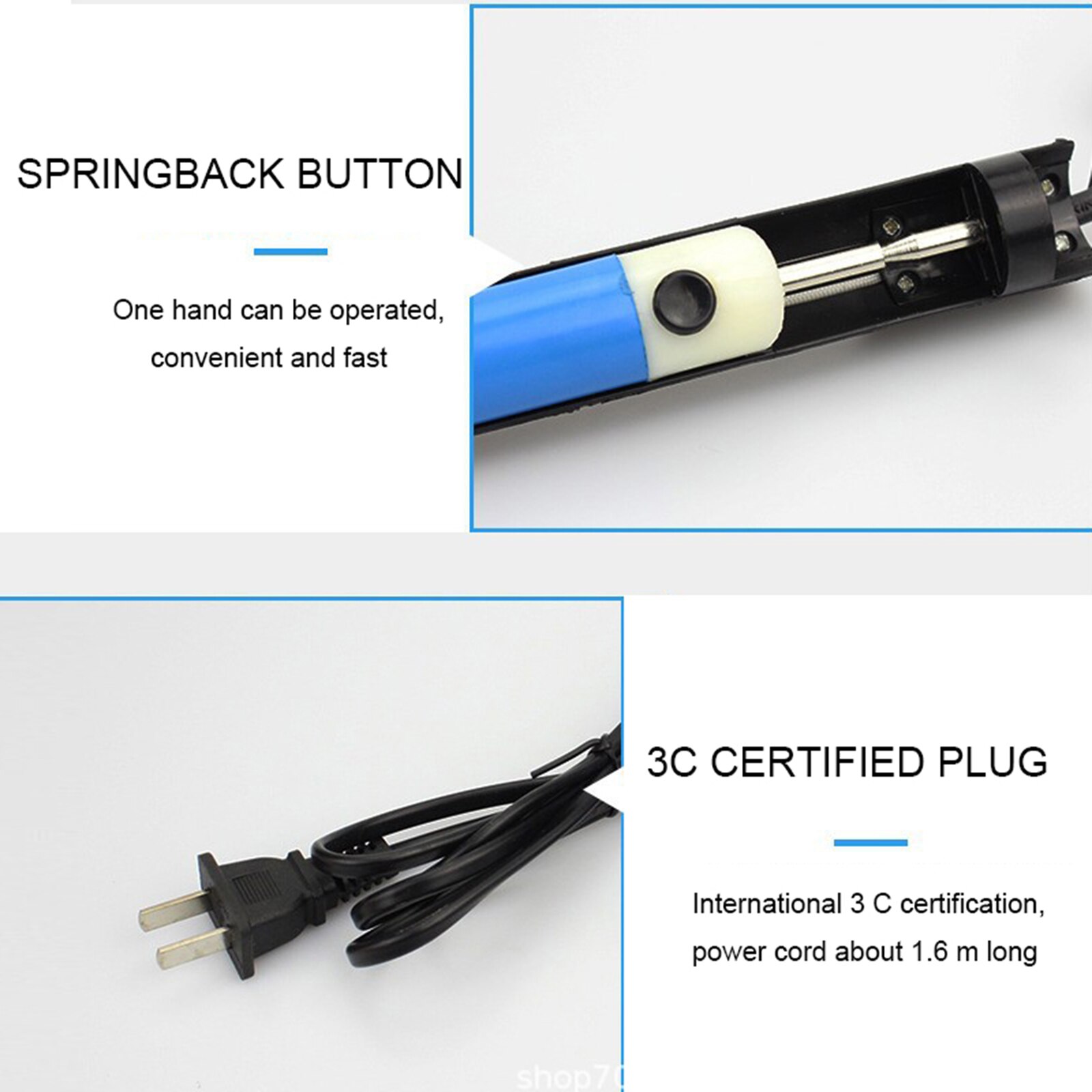 Electric Desoldering Pump Welding Suction Supplies 30W Electric Accessories Tools US/EU Soldering Iron Pen