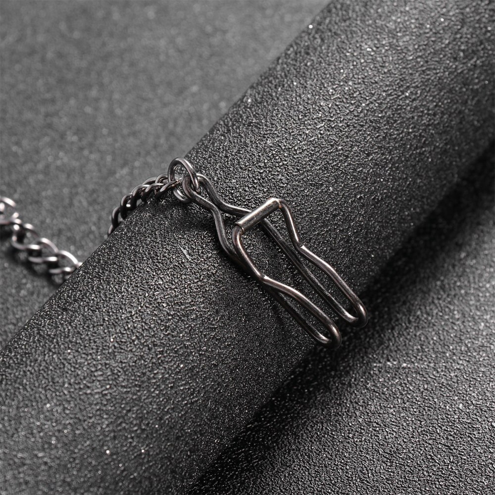 4Stck Jahrgang Taschenuhr Kette Legierung retro Dekorative Ersatz Hosen Jeans Gürtel Ketten