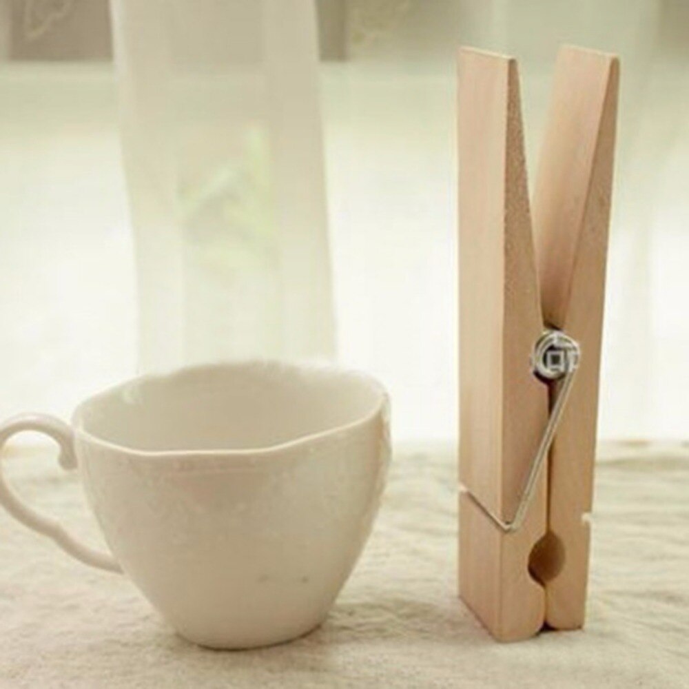 Cute Wood Clothespins Wooden Laundry Clothes Pins Photo Paper Peg Clip 50PCS