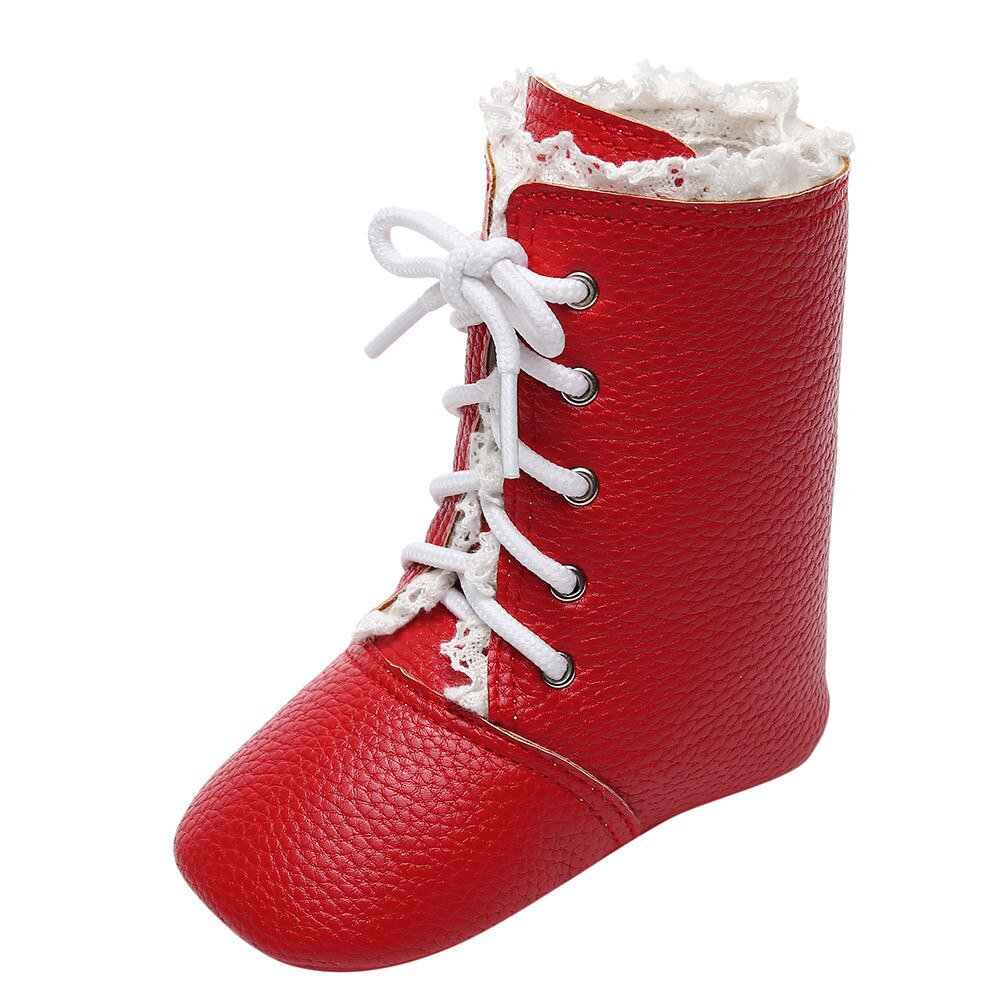 Baby einfarbig stiefel Kreuz-gebunden Kleinkind schuhe Winter Spitze-hoch stiefel Spitze schuhe Prewalker Warme Martin Schuhe y903