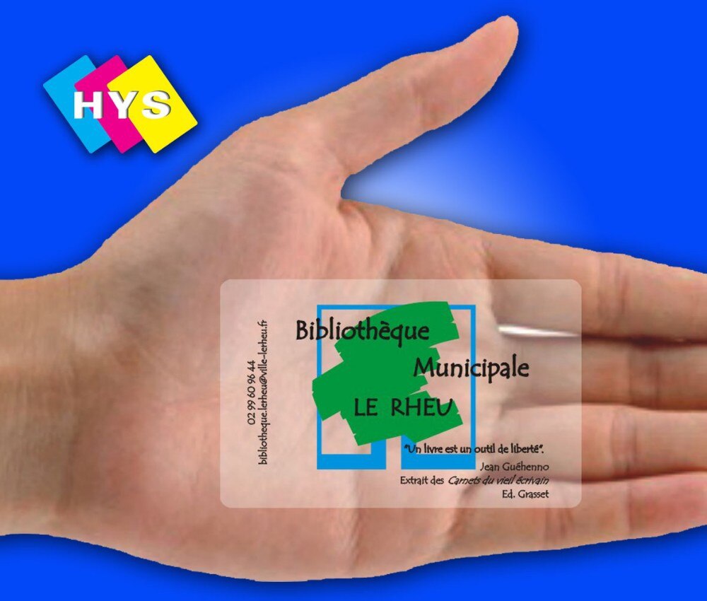 Personal business card and clear card for business