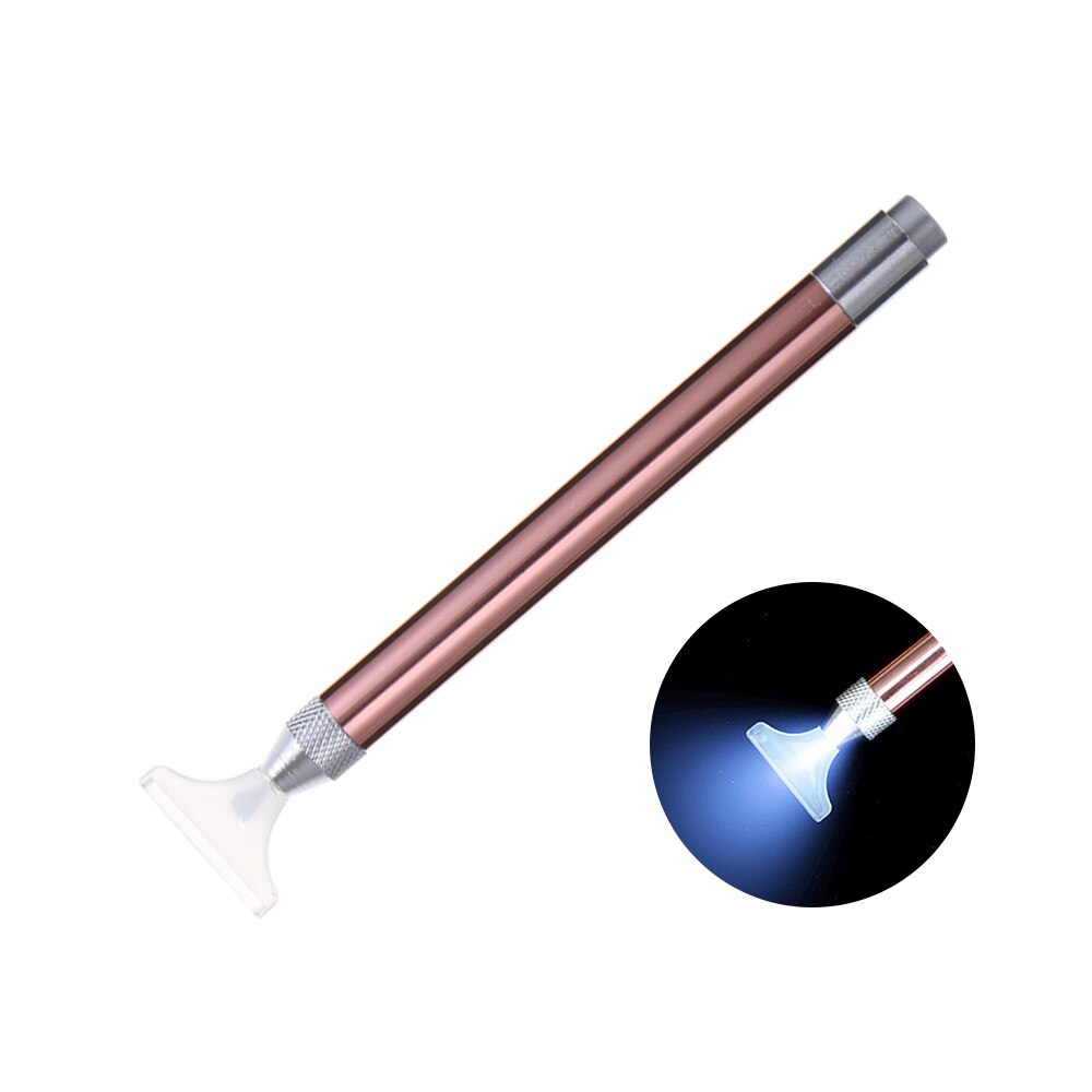 Pluma perforadora de punto de iluminación, herramienta de pintura de diamante 5D, plumas perforadoras de diamante de cristal luminoso, accesorios de costura para bordado artesanal DIY