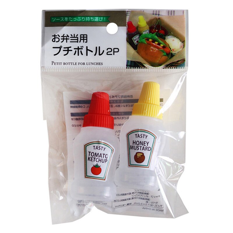 2 uds. Mini botella de tomate Ketchup, recipiente pequeño portátil para salsa 72, botellas de ensalada para Picnic, suministros para cocina y Bar: Default Title