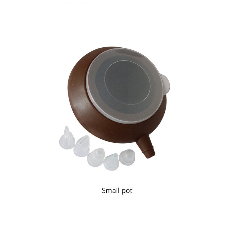 Pastry Boards Macaron Kit Silicone Baking Mat with Circles Macaron Pad Pot Set Baking Sheet Oven Mat Decor Pot 217: Small pot 5 nozzles