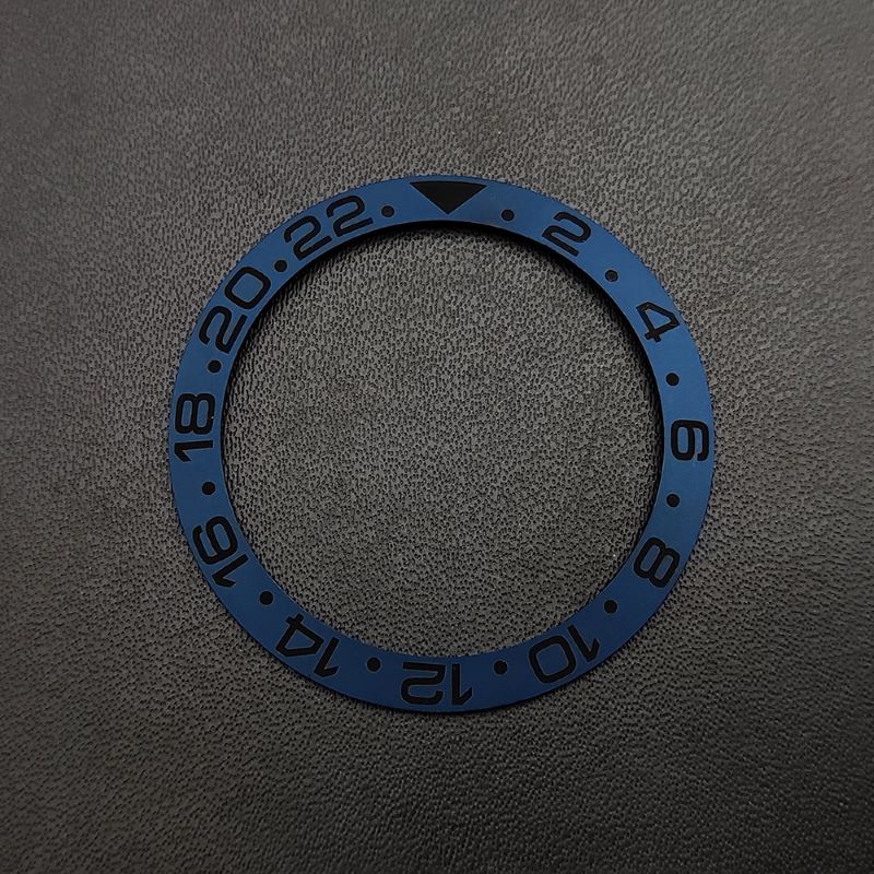 38mm Ceramic / Aluminium Bezel GMT Insert Ring Inner Diameter 30.5mm Suitable For 40mm Men's Case Watch Accessories