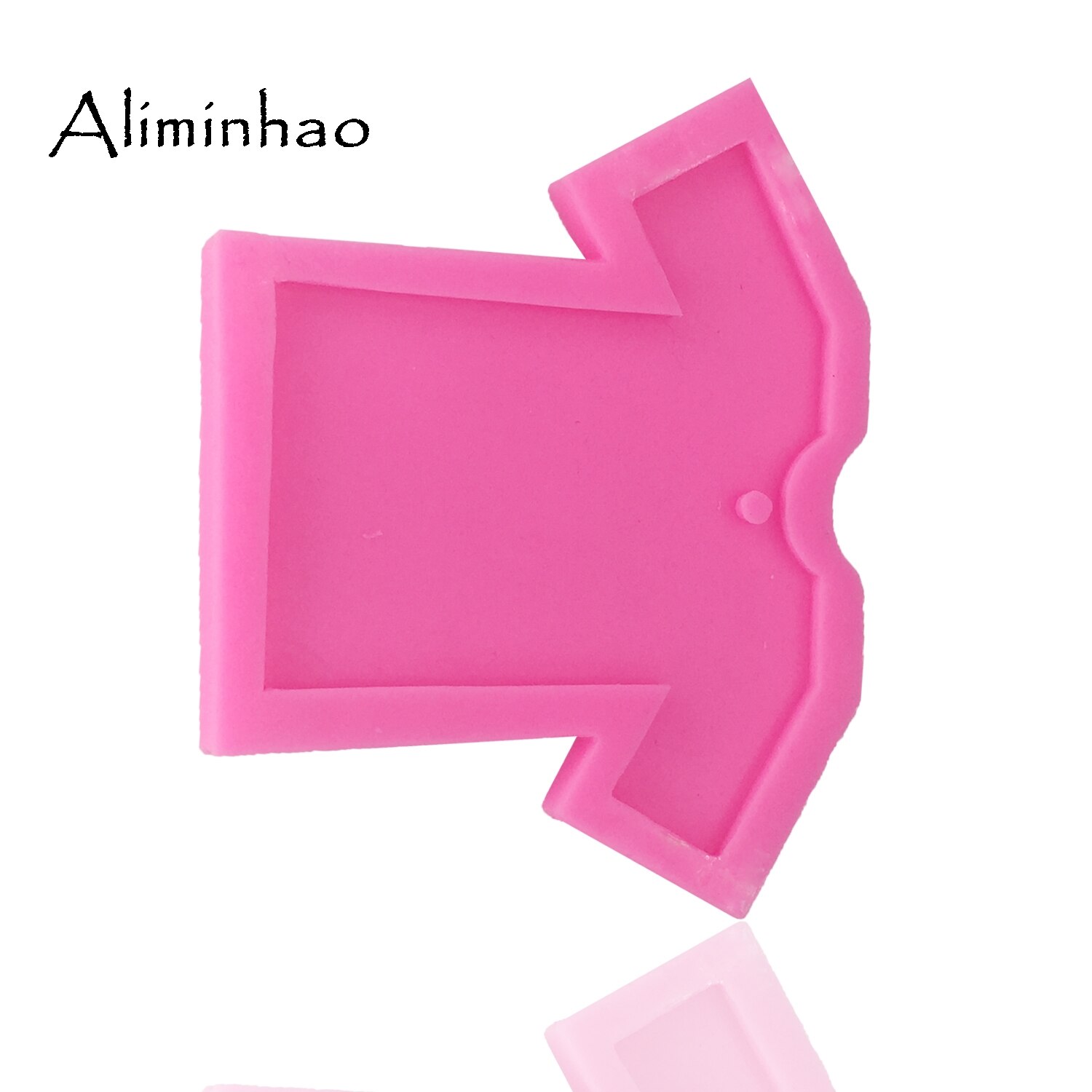 DY0046 DIY kleding siliconen mal DIY Meisje shirt voor sleutelhangers met gat Fimo Polymeer Klei Hars polymeer klei silicone mould