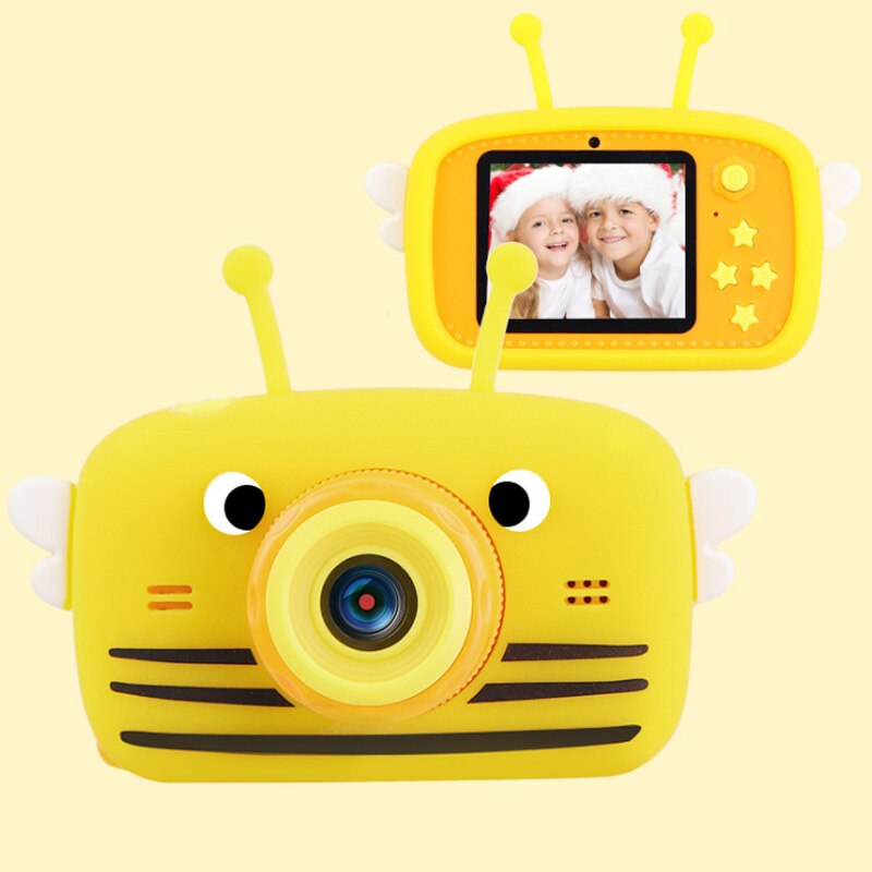 X9P Mini Cartoon Kids Camera Children's Camera HD Digital Camera Portable 1080P Camera For Kids Birthday Christmas: Yellow