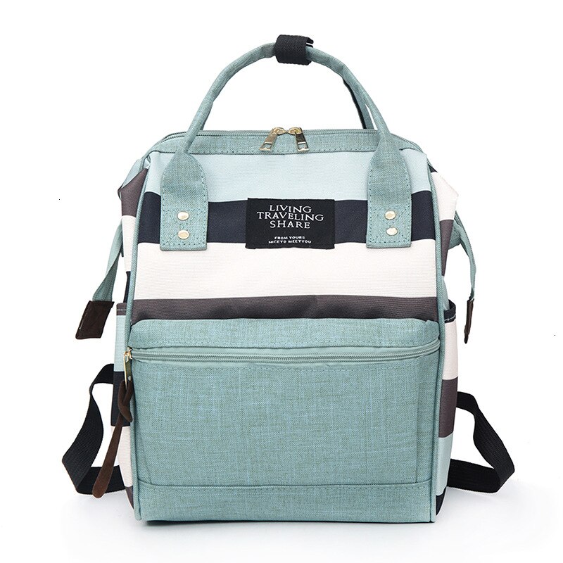 koreanische Mädchen Leinwand Rucksack Schul Frauen Schule Mädchen Reisetaschen Für Teenager Mochila Feminina Escolar Bagpack: Green