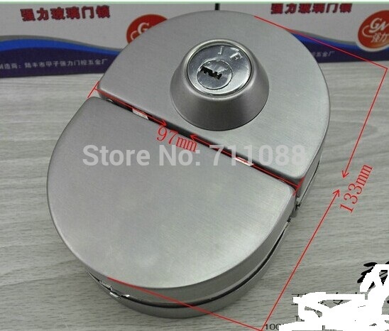 Dooren Strong coupe glass lock glass door lock circular double door lock 6318,for double door