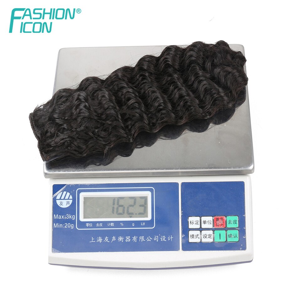 Synthetic Extensions Of Hair Lifelike With Clip 24 Inch 140G Deep Wave 7 Hairpieces For Women By Icon