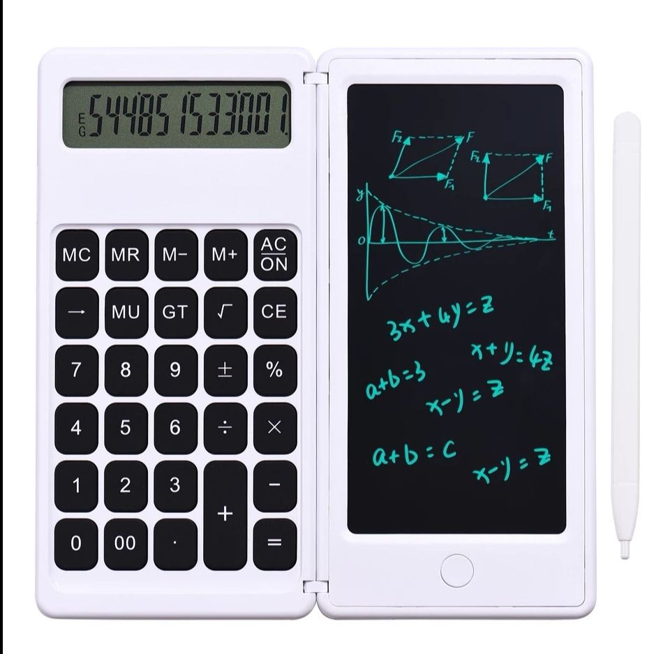 Rekenmachine Fold Science Calculator Schrijfblok Met Liquid Crystal Schrijfblok Student Tekening Pad Studie En Werk: Wh1