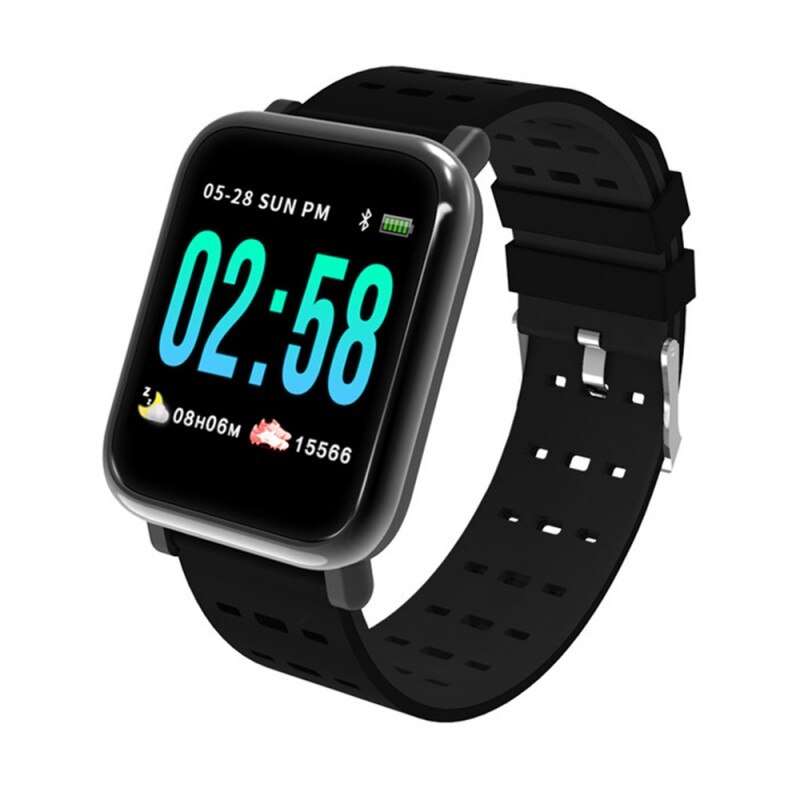 Smart klocka armband smart armband vattentät smartwatch för huawei mate 20 20x 10 lite  p30 pro  p20 lite  p10 plus  p9 armband: Svart