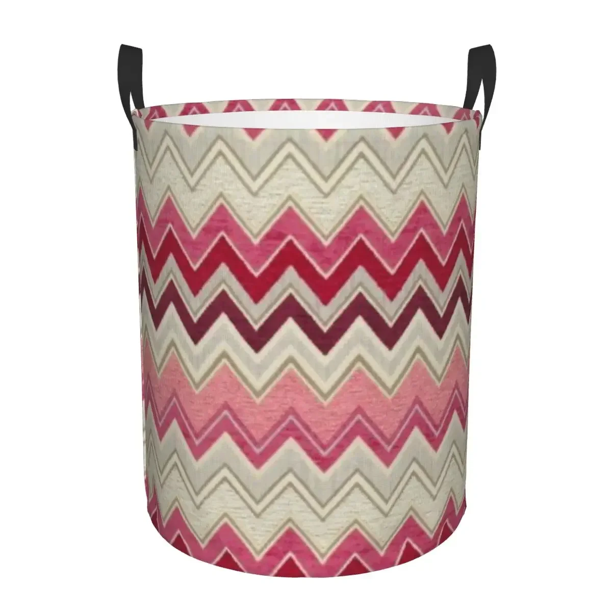 Camouflage Zigzag wasmand Opvouwbare kledingopbergbak met grote capaciteit Boheemse geometrische babymand: XXL / Licht Groen