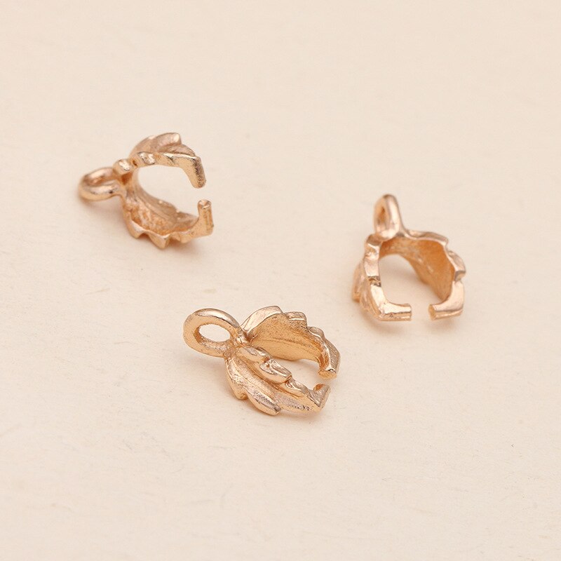 20PCS Melon Seeds Buckle 7*11mmPendant Clasps Hook Bail Clip Jewelry Charm Pendant Connectors DIY Jewelry Making Findings: KC Gold