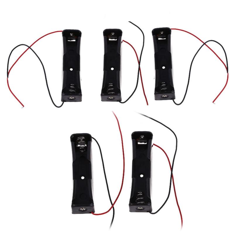 Battery Storage Boxes 18650 17500 18500 Battery Storage Charge Box 3.6~4.2V Clip Holder Box Case Black Battery Holder Case
