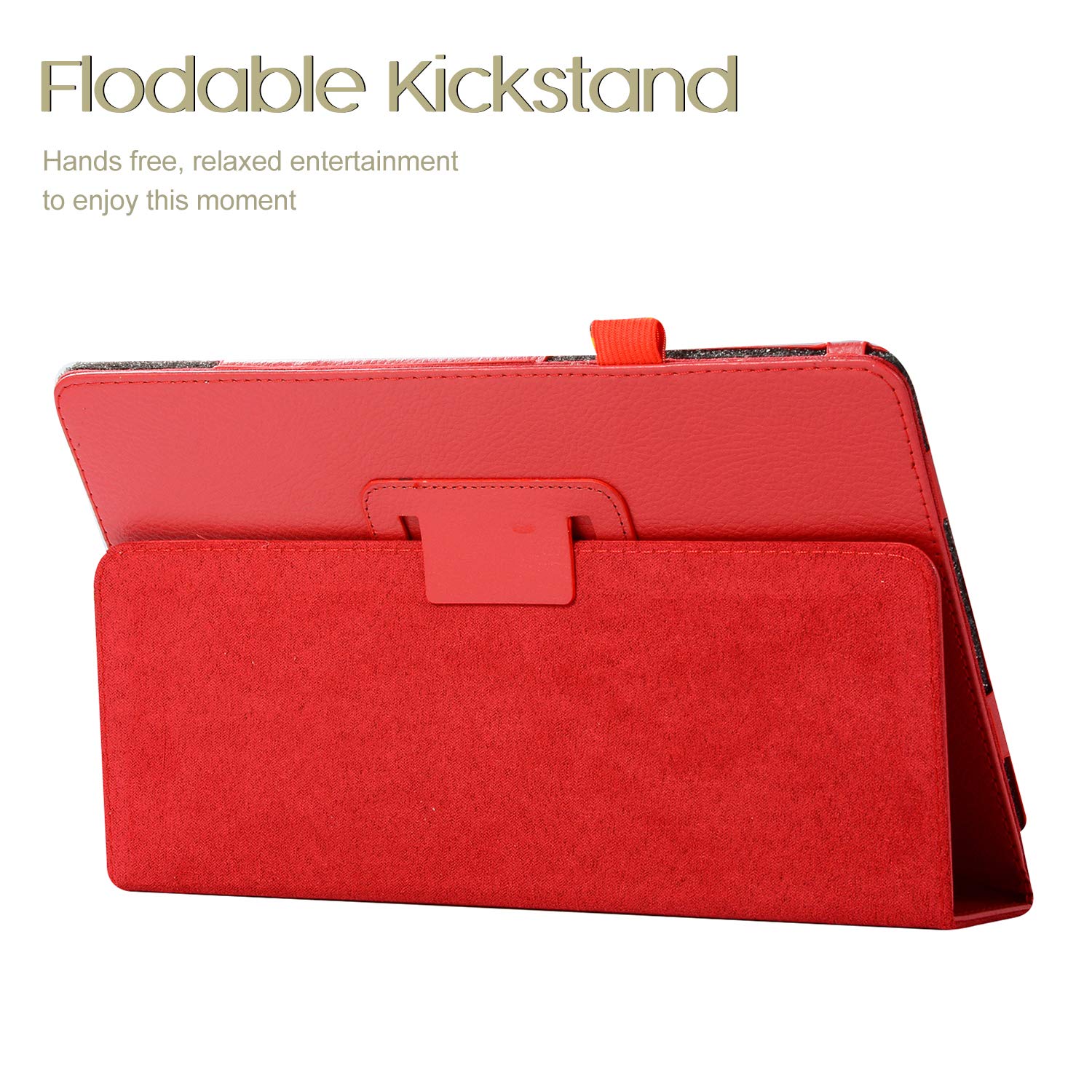 Slanke pu leren hoes voor samsung galaxy tab  a 10.5 sm-t590 t595 t597 tablet hoes voor samsung galaxy tab  a 10.5 inch: T590 t595 rode koffers