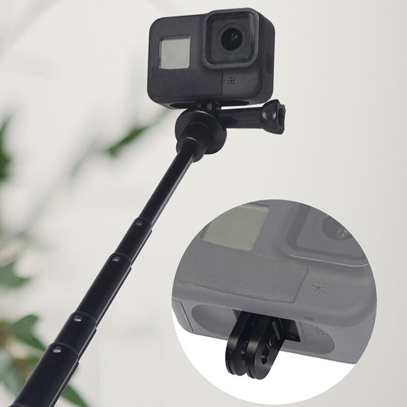 Metall-stativadapter mit zwei anschlüssen 1/4 gewindelöchern 8 kompatibel mit der action-kamera hero 10 9