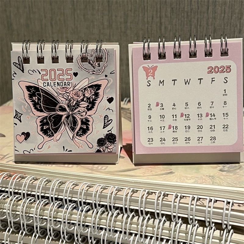 Desk Calendar Yearly Monthly Daily Planner Cute Coil Calendar Yearly Schedule Organizer To Do List Home Office Supplies