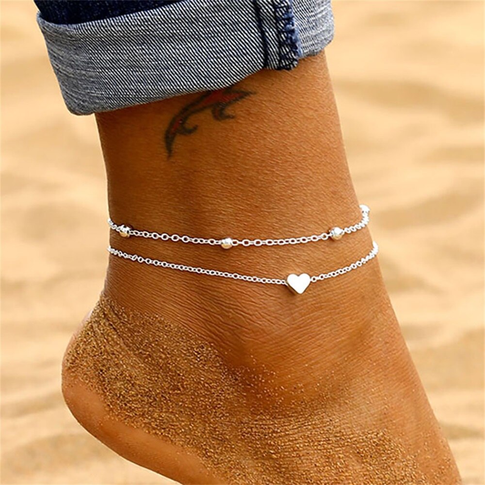 Tobillera Para Mujer De Acero Inoxidable Con Colgante De Mariposa - Ajustable 22+5 Cm, Chapada En Oro, Ideal Para Playa O Verano