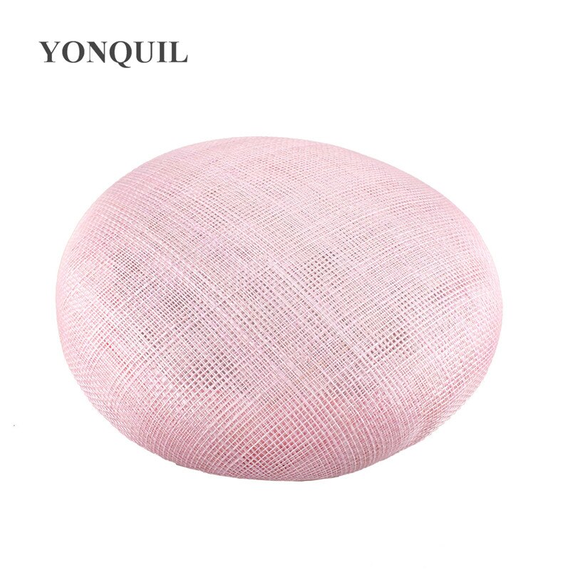 Sinamay-sombreros de 4 capas para mujer, Bases de tocado redondas de 15 CM, de , accesorios para el cabello para de boda: Rosa